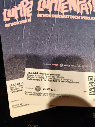 Konzertkarten das lumpenpack - konzertkarten,