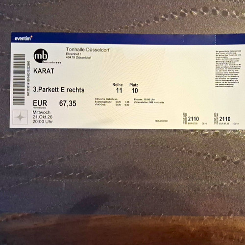 Karat tickets tonhalle - tickets,