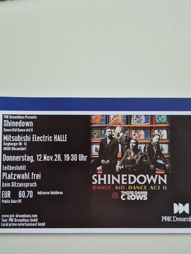 Tickets shinedown - 2,