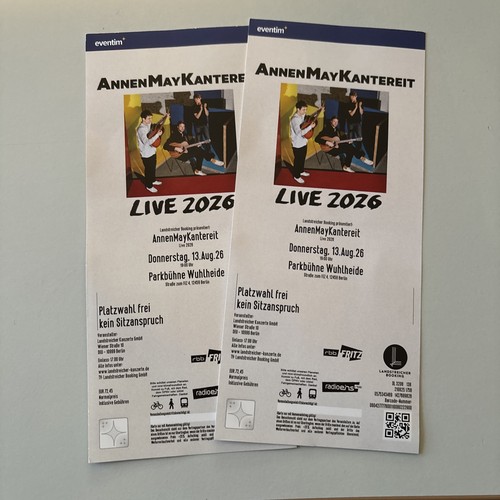 Tickets annenmaykantereit - 2,