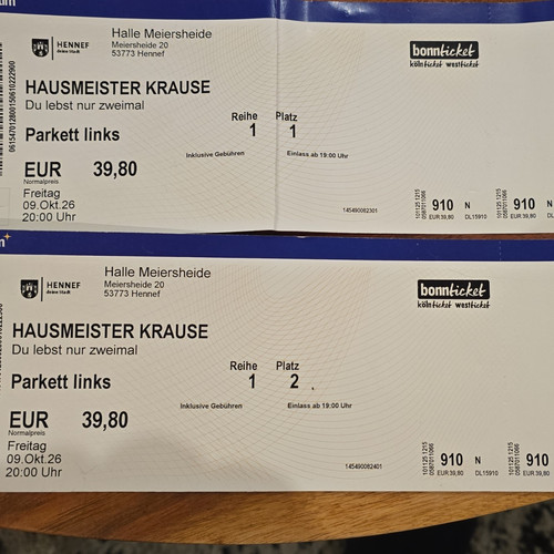 Tickets hausmeister krause - tickets,