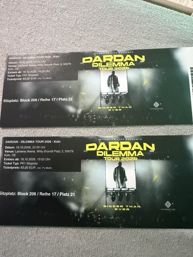 Dardan dilemma tour 2026 - dilemma,