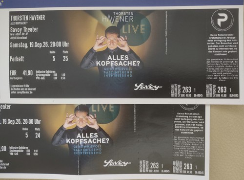 Tickets thorsten havener - thorsten,