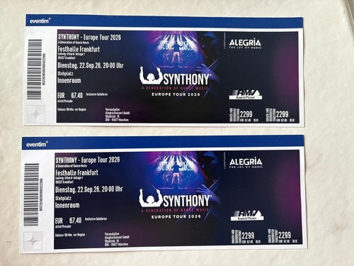 Tickets für synthony europe - tickets,
