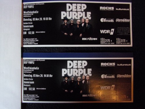 Konzert tickets deep purple - 2,