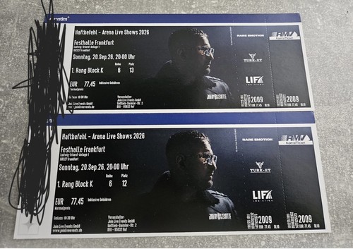 Haftbefehl tickets frankfurt - tickets,
