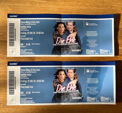 Tickets elena uhlig - 2x, fritz