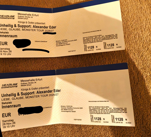 Tickets unheilig support - unheilig, &