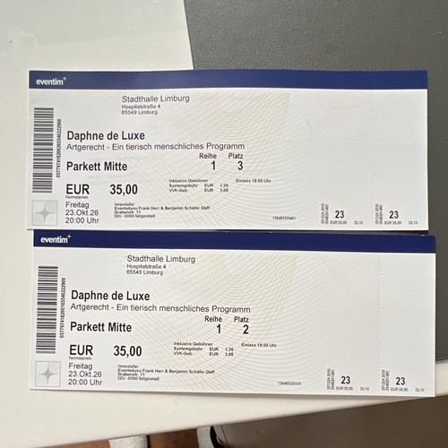 Tickets daphne luxe - 2,