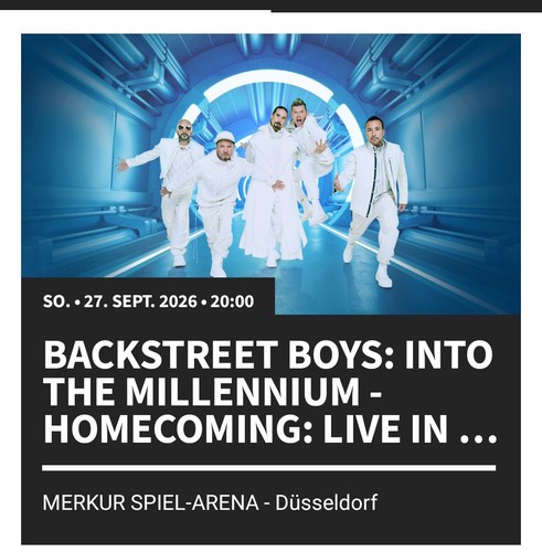 Backstreet boys tickets - backstreet,