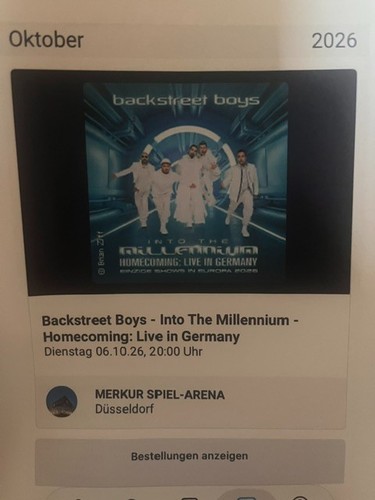 Backstreet boys tickets - 2,