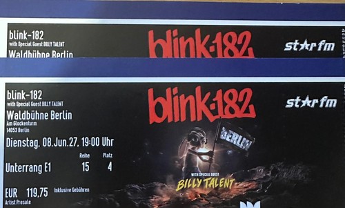 Blink 182 billy talent - 2x, +