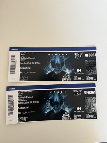Ufo361 tickets platzwahl - ufo361, 2
