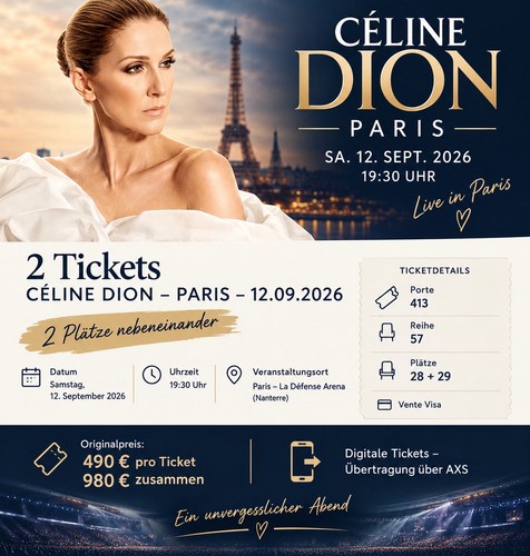 Celine dion super tickets - ,