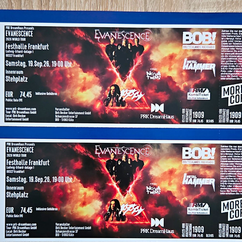 Evanescence tickets - evanescence, 2