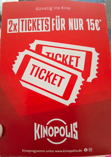 Kinopolis kino gutscheinheft - kinopolis, kino-gutscheinheft
