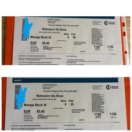 Tickets wahnsinn die show - 2,