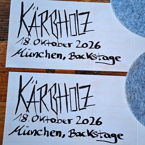 Kärbholz tickets 10 - kärbholz, 18.10.2026